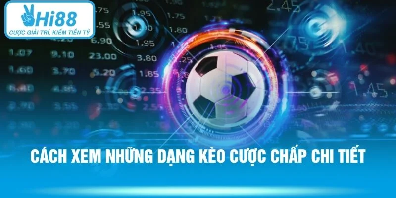 Cách xem những dạng kèo cược chấp chi tiết