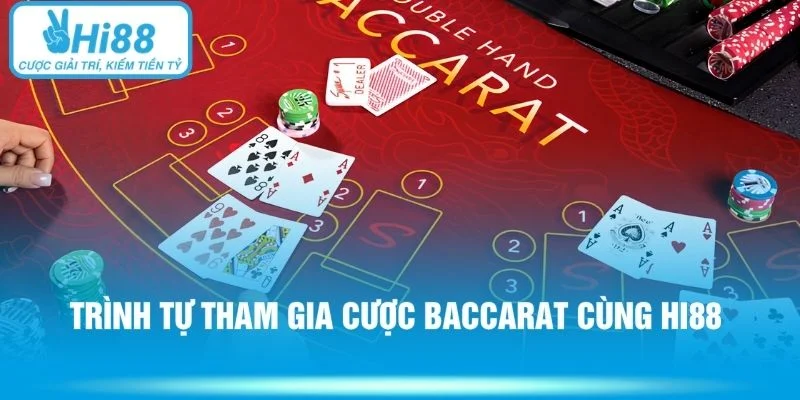 Trình tự tham gia cược baccarat cùng HI88